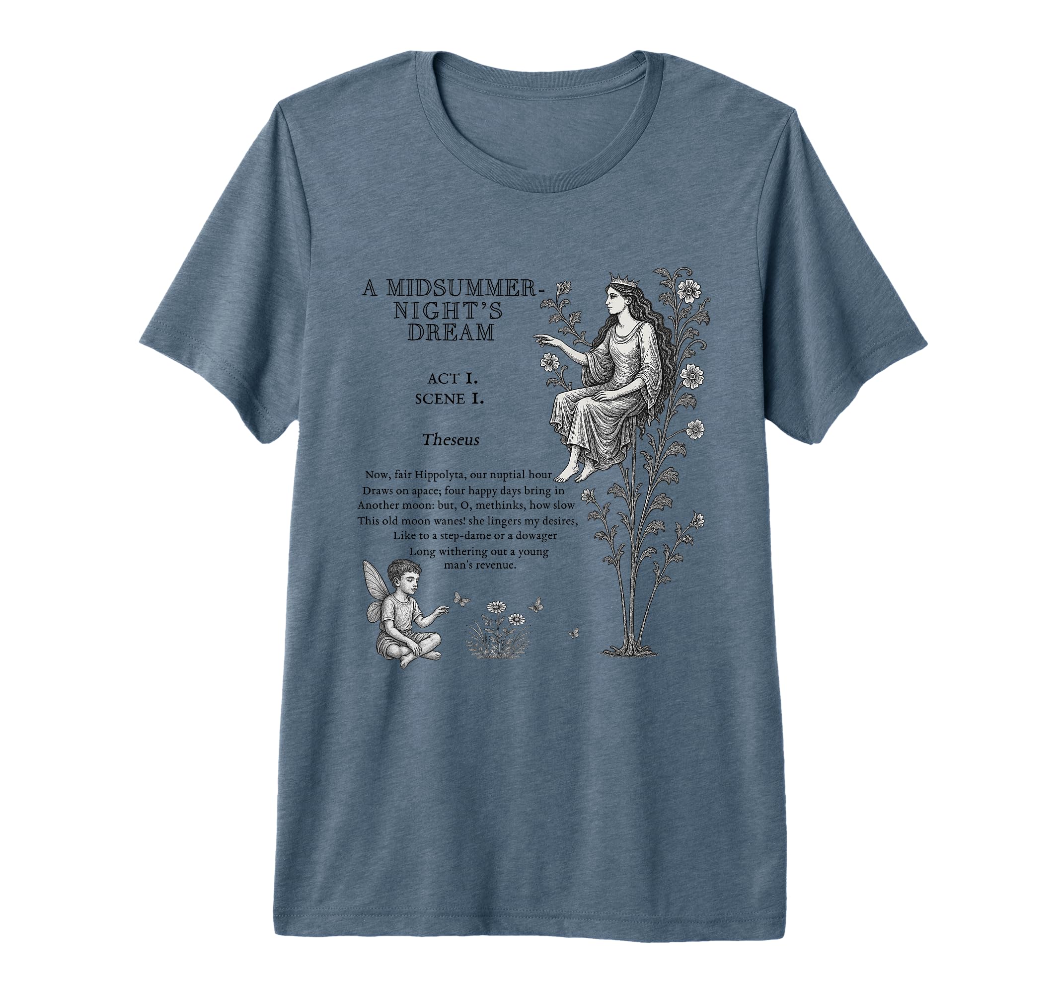 Shakespeares Midsummer Night Dream T-Shirt - Novelty Apparel for Adults - T-Shirt, Sweatshirt, Hoodie