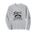 Antisocial Butterfly Raccoon And Sweatshirt - Unique Graphic Men Women - T-Shirt, Sweatshirt, Hoodie