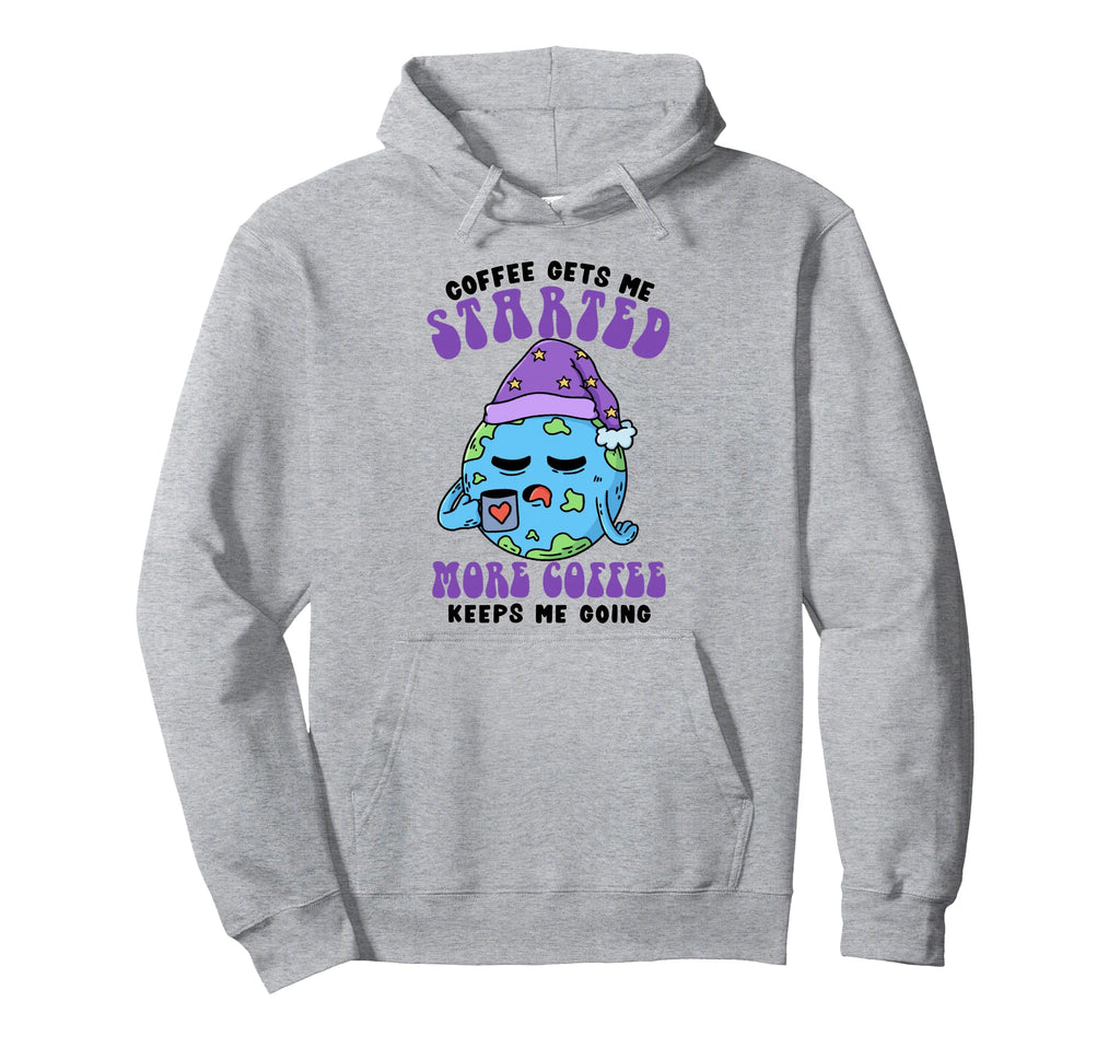 Coffee Keeps Me Going Funny Hoodie - Unique Graphic for Adults - T-Shirt, Sweatshirt, Hoodie