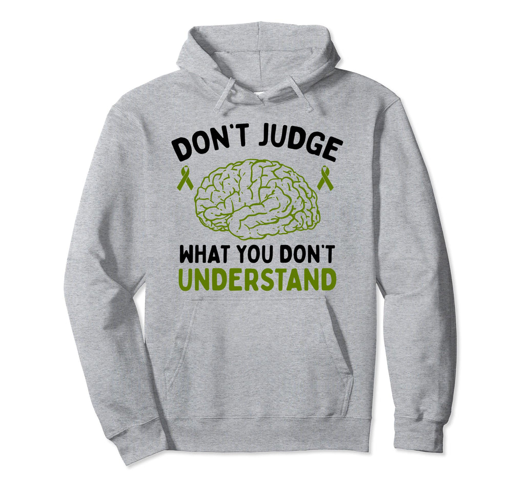 Dont Judge Depression Anxiety Mental Hoodie - Graphic Print for Adults - T-Shirt, Sweatshirt, Hoodie