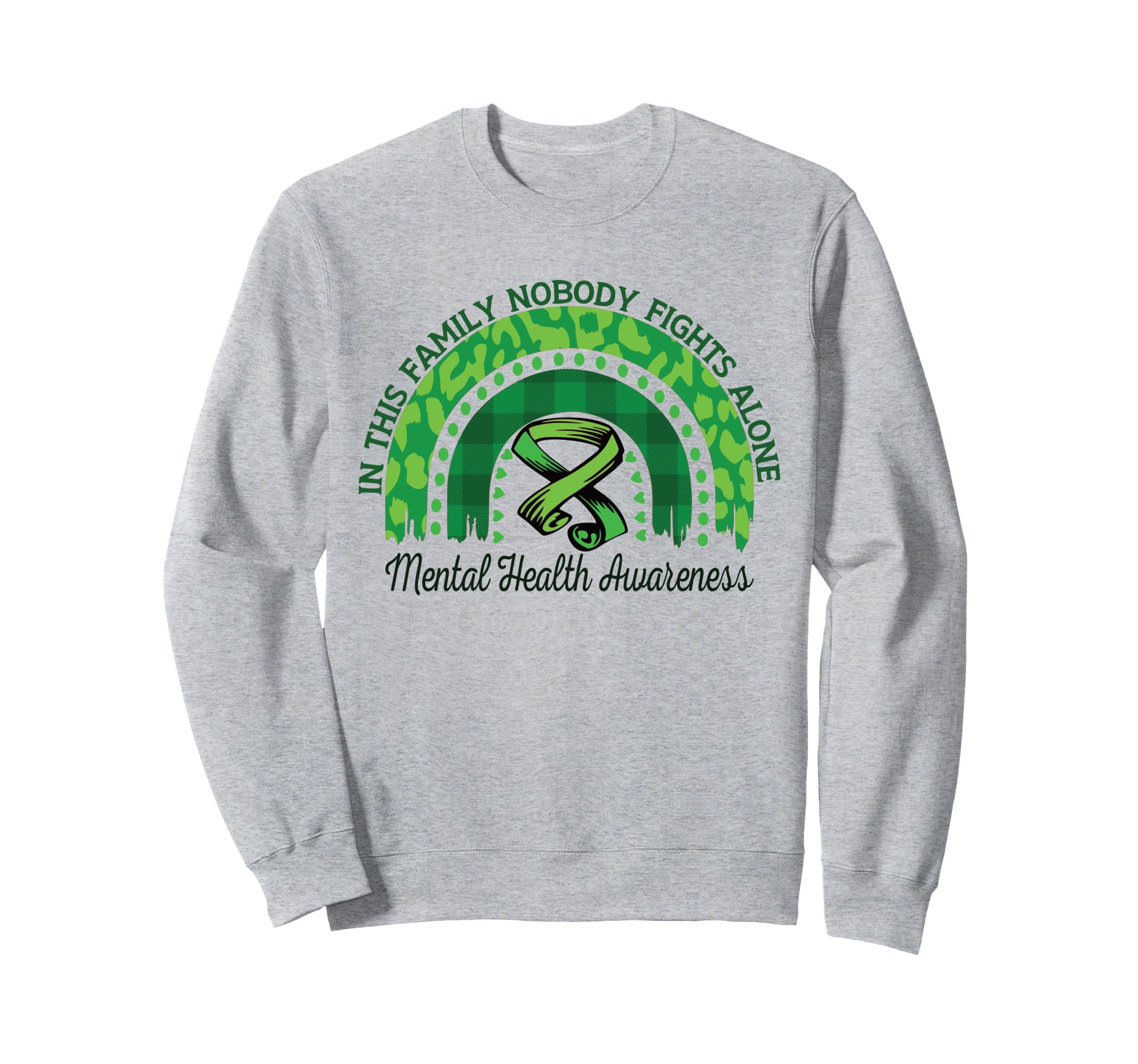 This Family Nobody Fights Alone Sweatshirt - Minimalist Print Men Women - T-Shirt, Sweatshirt, Hoodie