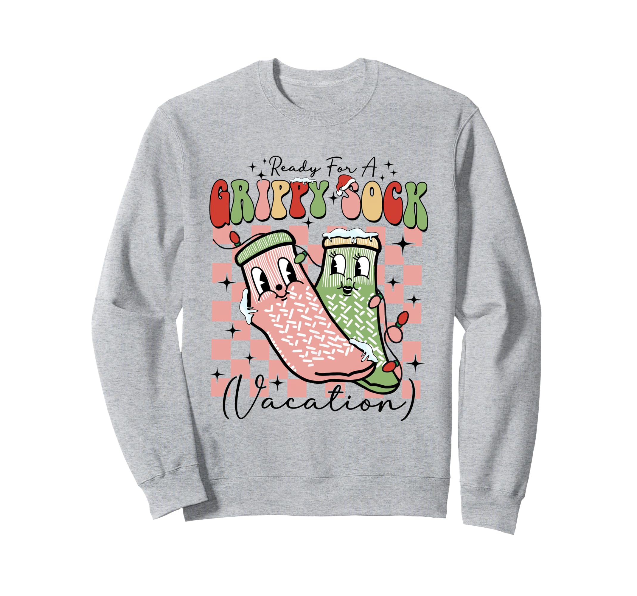 Ready Grippy Sock Vacation Sweatshirt - Casual Everyday Wear for Adults - T-Shirt, Sweatshirt, Hoodie