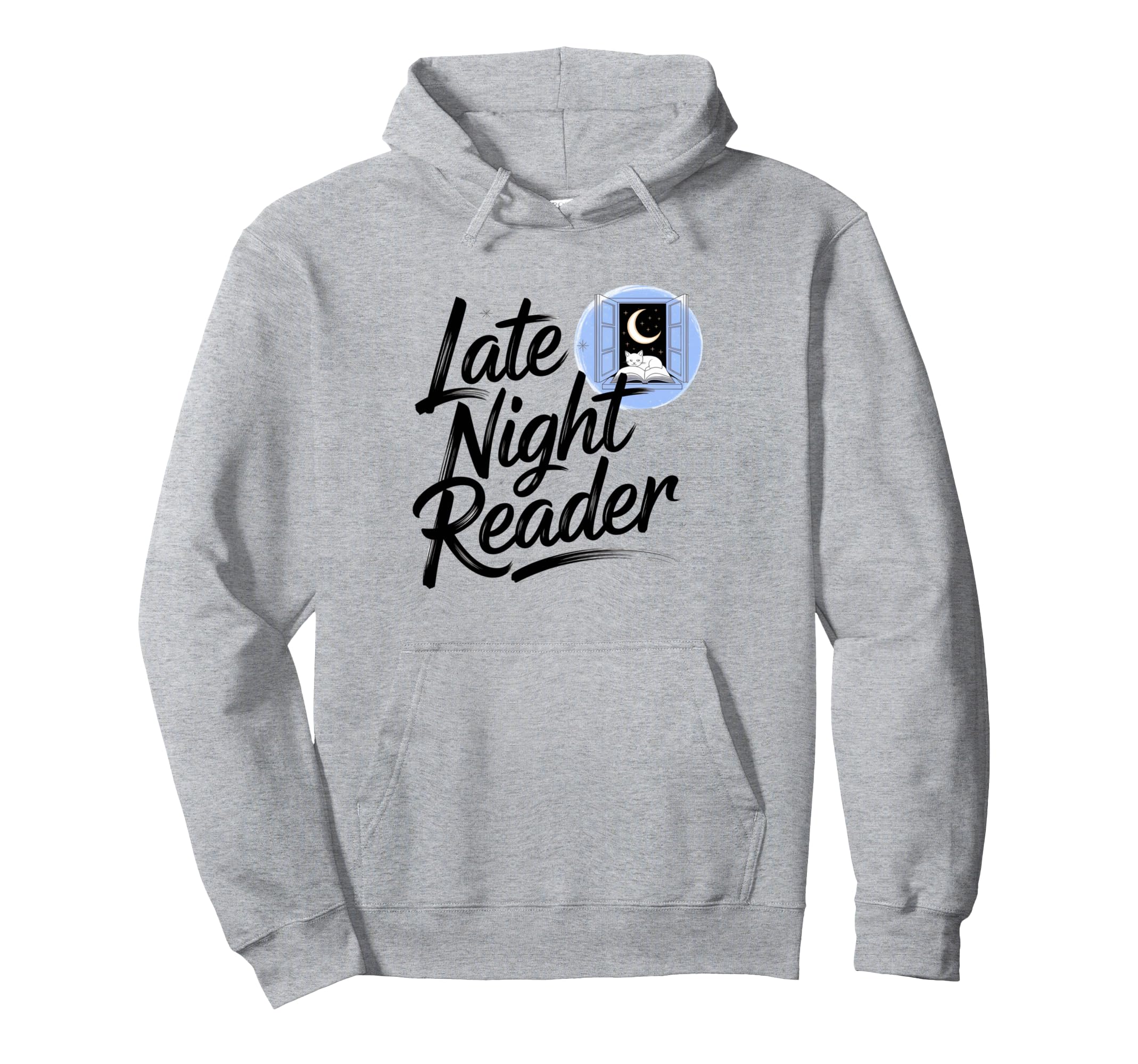 Book Lover Midnight Late Night Reader Hoodie - Trendy Graphic for Adults - T-Shirt, Sweatshirt, Hoodie