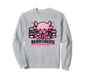 Axolotl Reading Book Kawaii Bookworm Sweatshirt - Trendy Graphic Men Women - T-Shirt, Sweatshirt, Hoodie