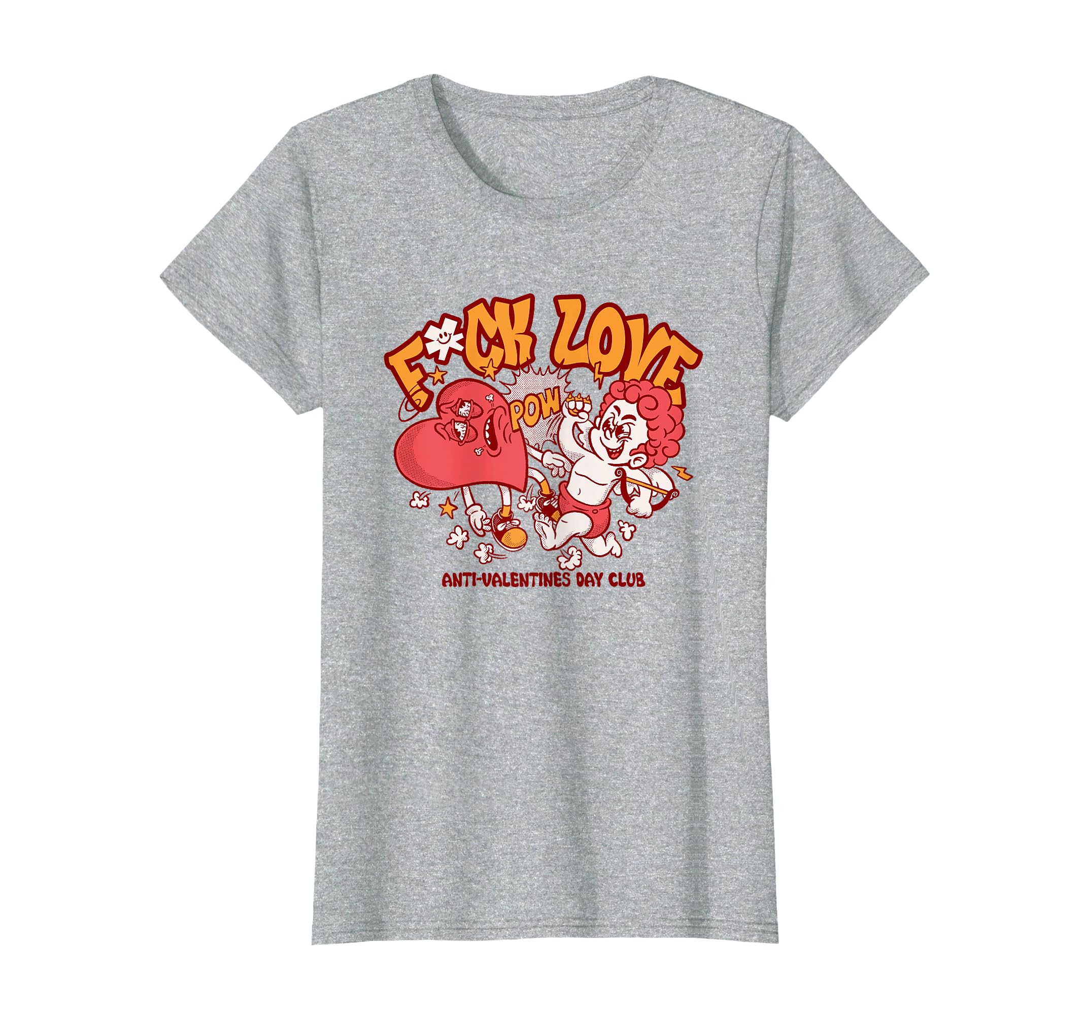 Anti Valentines Day Club Fuck Love T-Shirt - Unique Graphic Men Women - T-Shirt, Sweatshirt, Hoodie