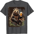 Royal Bear King with Beer Mug Graphic T-Shirt Unisex T-shirt, Sweatshirt, Hoodie, Long Sleeve Tee - T-Shirt, Sweatshirt, Hoodie