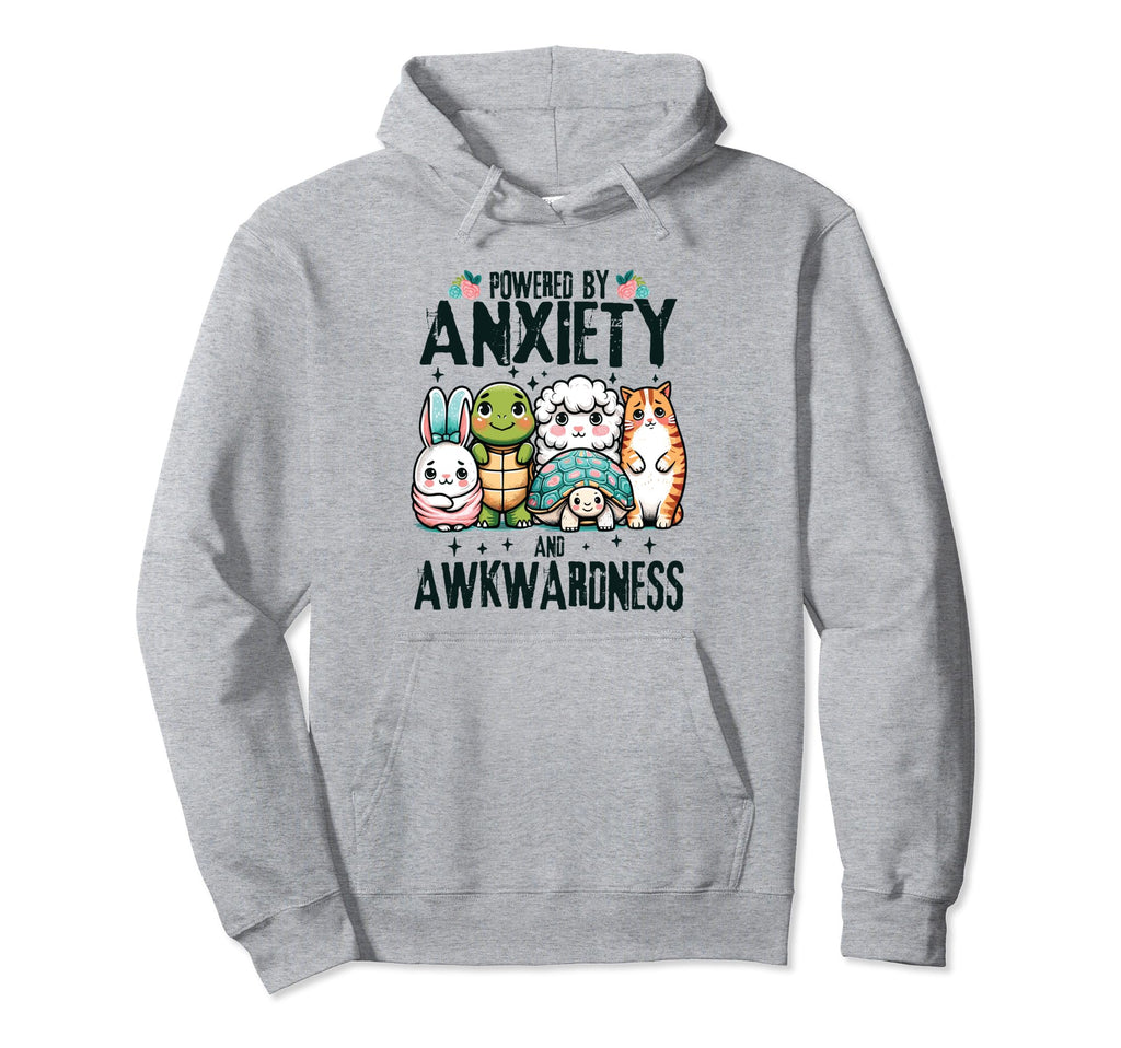 Funny Anxiety Social Awkwardness Hoodie - Aesthetic Graphic Men Women - T-Shirt, Sweatshirt, Hoodie