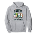 Funny Anxiety Social Awkwardness Hoodie - Aesthetic Graphic Men Women - T-Shirt, Sweatshirt, Hoodie