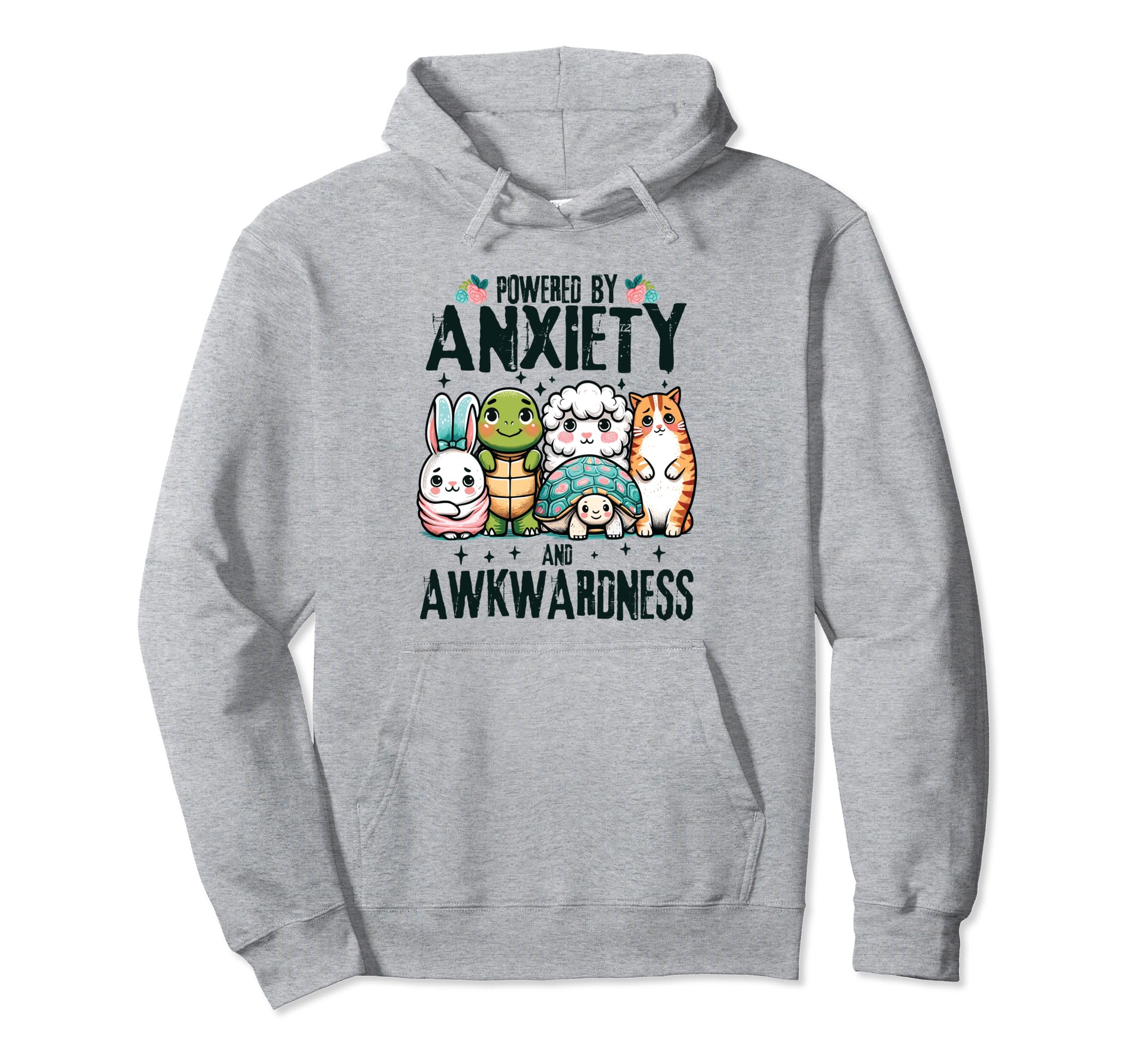 Funny Anxiety Social Awkwardness Hoodie - Aesthetic Graphic Men Women - T-Shirt, Sweatshirt, Hoodie