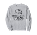 Heavy Protecting My Peace Care Sweatshirt - Aesthetic Graphic for Adults - T-Shirt, Sweatshirt, Hoodie