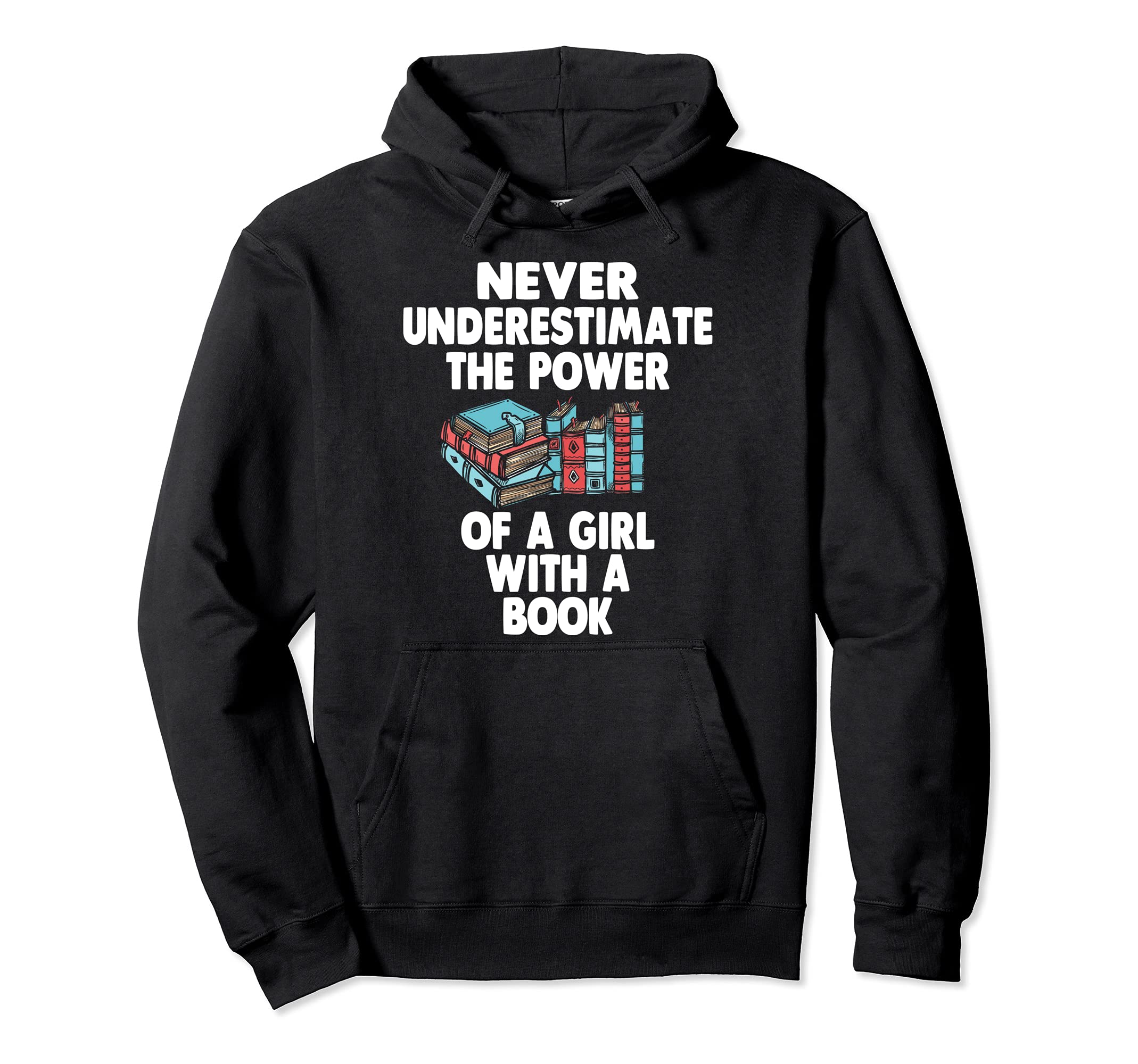 Book Nerd Reading Bookworm Bookaholic Hoodie - Custom Art Print for Adults - T-Shirt, Sweatshirt, Hoodie