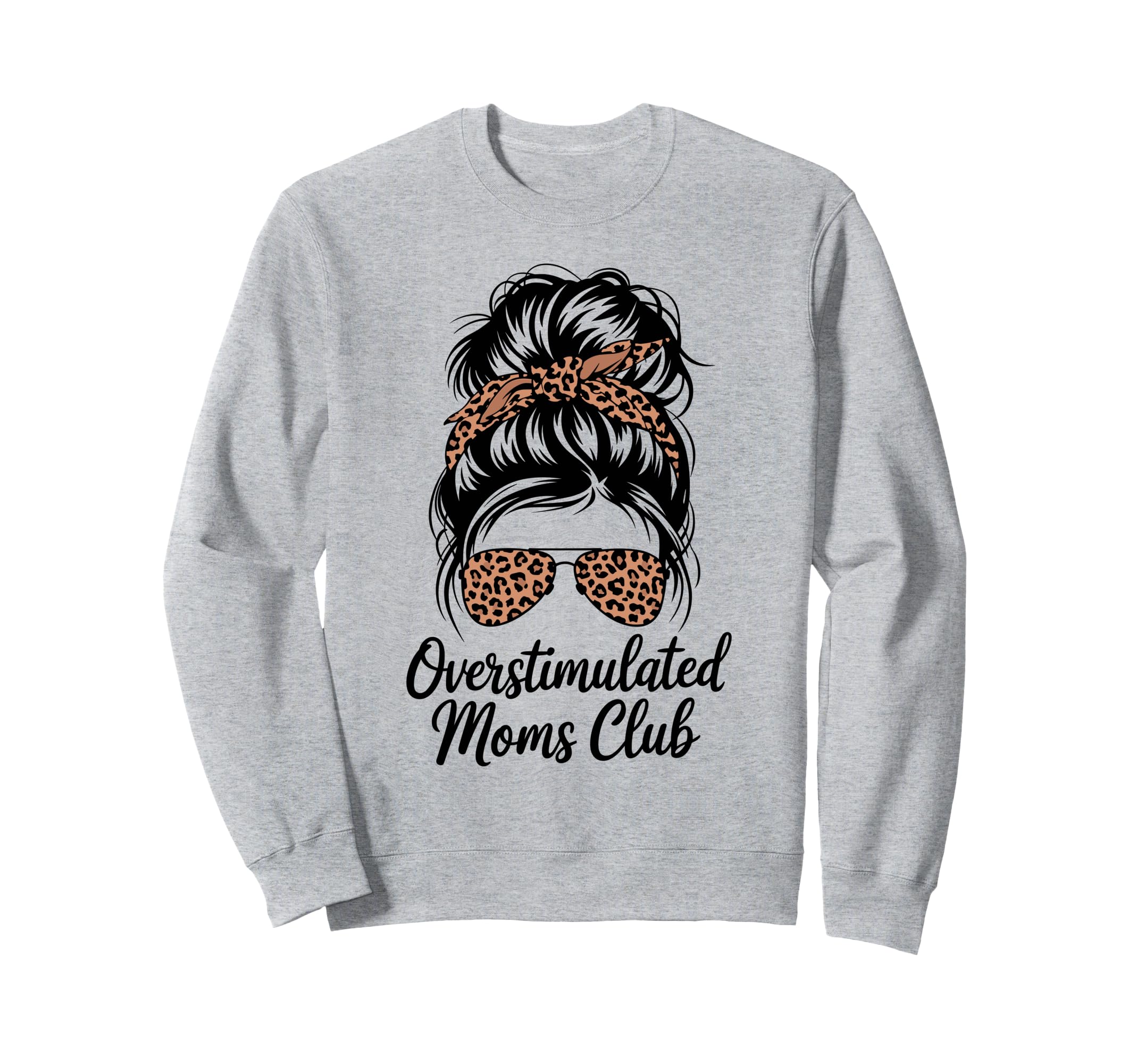 Overstimulated Moms Club Mothers Day Sweatshirt - Minimalist Print Unisex - T-Shirt, Sweatshirt, Hoodie