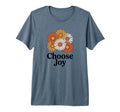 Choose Joy Daisy Flower Cluster Tri T-Shirt - Graphic Print for Adults - T-Shirt, Sweatshirt, Hoodie