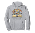 Abibliophobia Wildflower Reading Hoodie - Novelty Apparel for Adults - T-Shirt, Sweatshirt, Hoodie