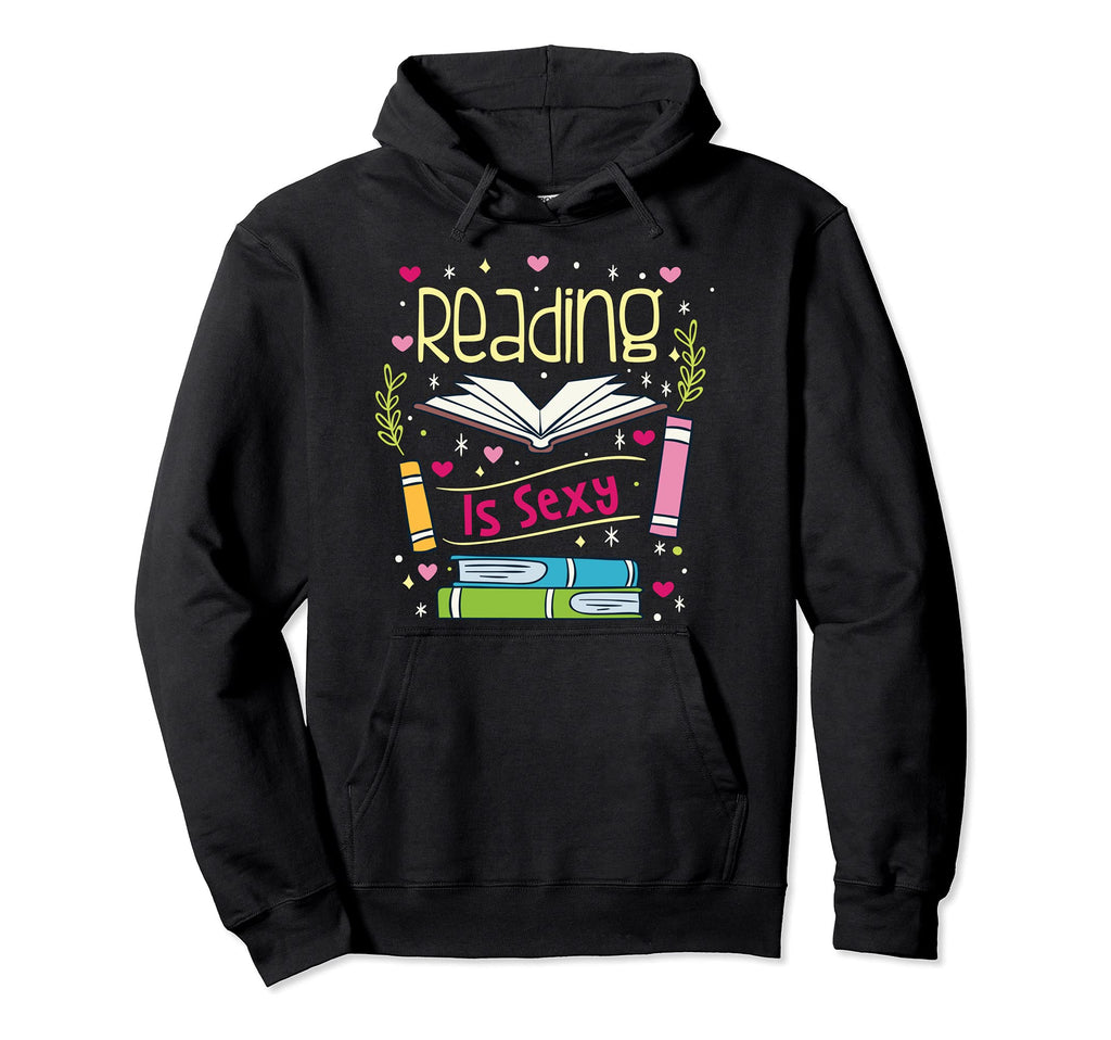 Reading Is Sexy Book Lover Hoodie - Minimalist Print Men Women - T-Shirt, Sweatshirt, Hoodie