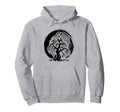 Mindfulness Weeping Willow Tree Hoodie - Custom Art Print for Adults - T-Shirt, Sweatshirt, Hoodie