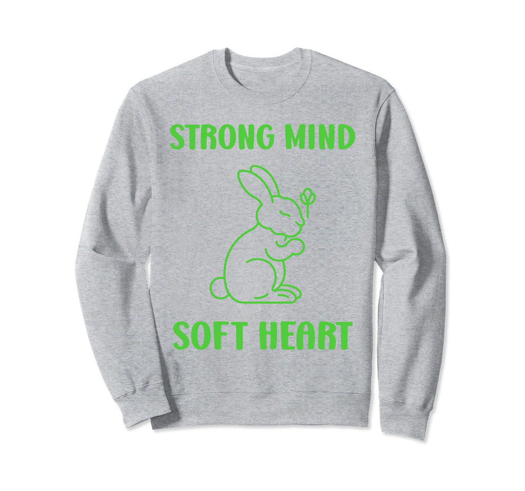 Animal Strong Mind Soft Heart Sweatshirt - Minimalist Print Men Women - T-Shirt, Sweatshirt, Hoodie