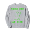 Animal Strong Mind Soft Heart Sweatshirt - Minimalist Print Men Women - T-Shirt, Sweatshirt, Hoodie