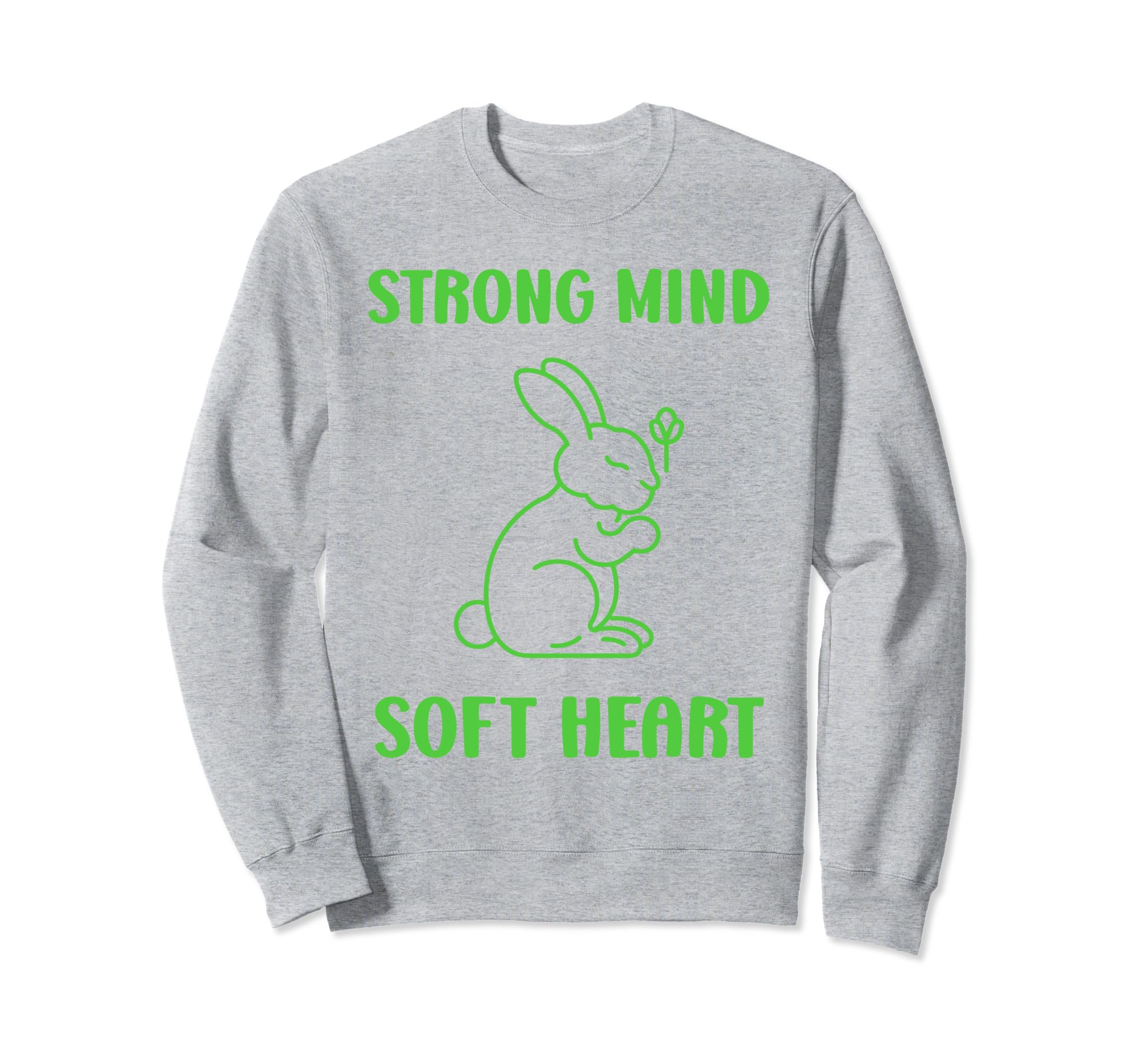 Animal Strong Mind Soft Heart Sweatshirt - Minimalist Print Men Women - T-Shirt, Sweatshirt, Hoodie