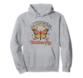 Antisocial Butterfly Funny Introvert Hoodie - Minimalist Print Unisex - T-Shirt, Sweatshirt, Hoodie