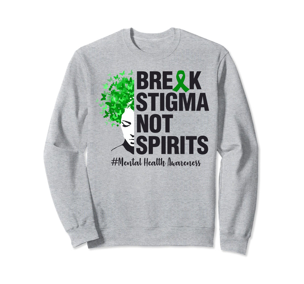 Positivity End Stigma Mental Health Hoodie - Novelty Apparel Men Women - T-Shirt, Sweatshirt, Hoodie