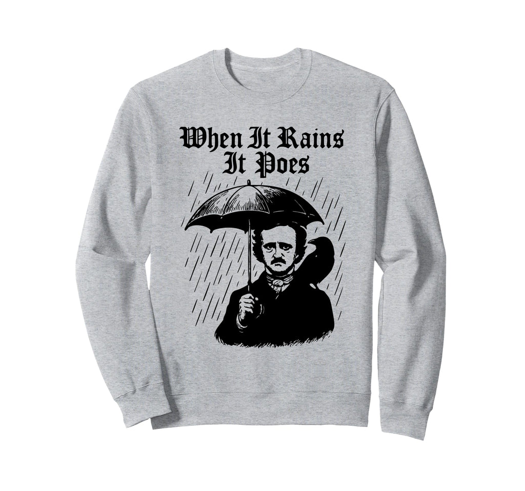 Edgar Allan Poe Sweatshirt - Unique Graphic for Adults - T-Shirt, Sweatshirt, Hoodie
