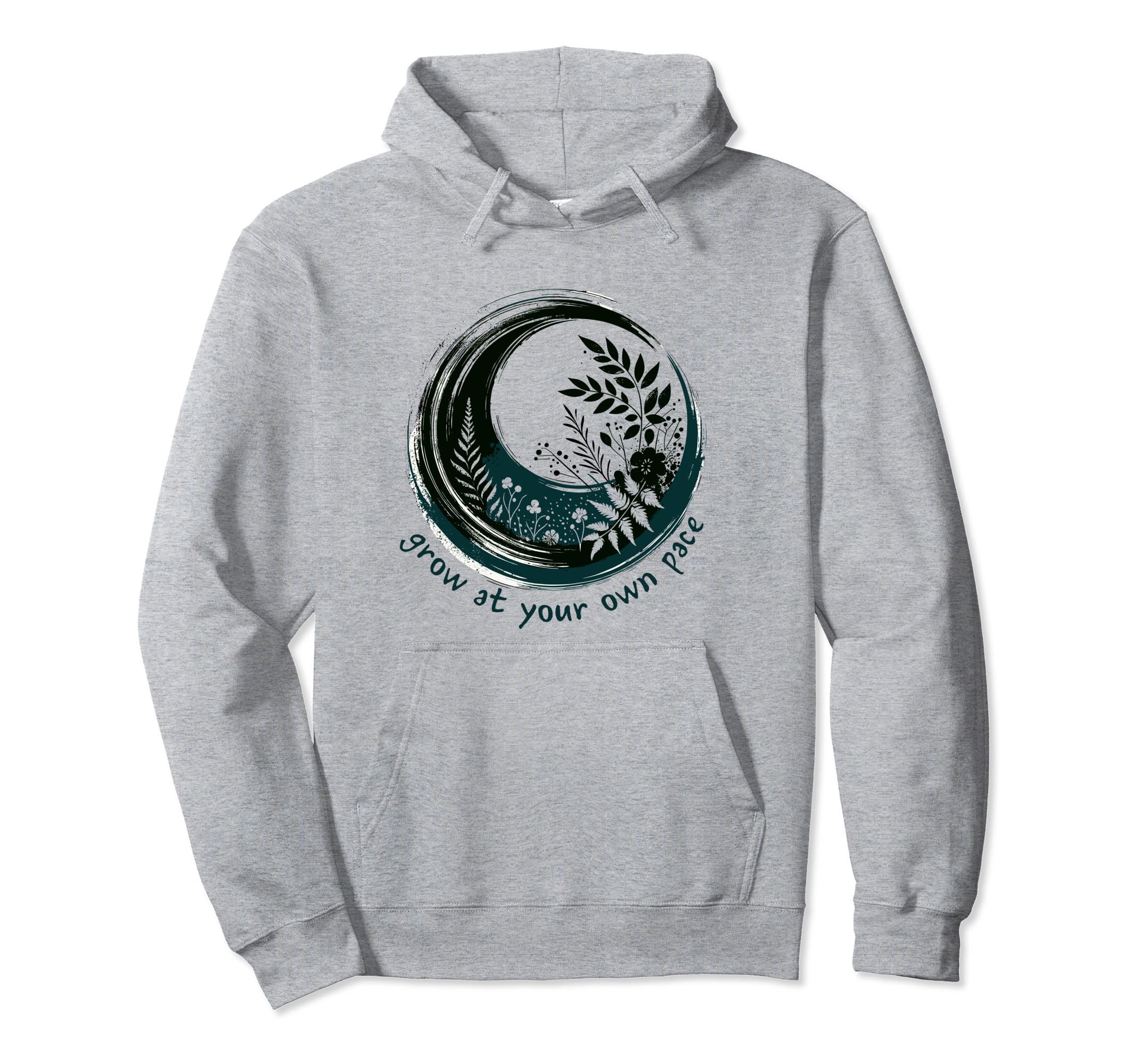 Zen Circle Grow Your Own Pace Plants Gardner Hoodie - Graphic Print Unisex - T-Shirt, Sweatshirt, Hoodie