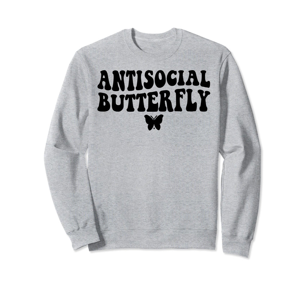 Funny Antisocial Butterfly T-Shirt - Unique Graphic Men Women - T-Shirt, Sweatshirt, Hoodie