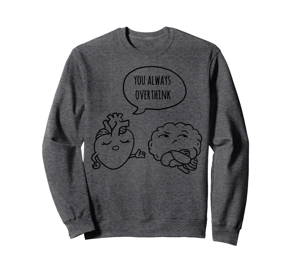 Overthinker Cartoon Sweatshirt - Streetwear Style Men Women - T-Shirt, Sweatshirt, Hoodie