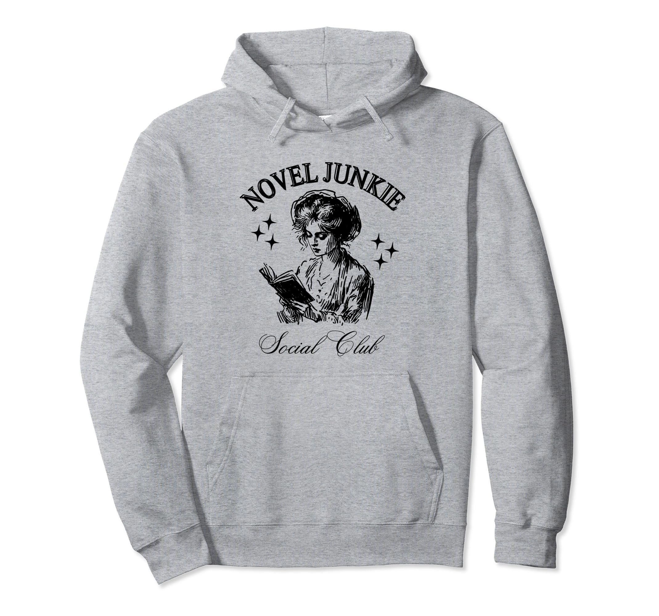 Book Lover Novel Junkie Bookish Bookworm Hoodie - Aesthetic Graphic Unisex - T-Shirt, Sweatshirt, Hoodie