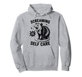 Funny Opossum Raccoon Screaming Is Self Hoodie - Graphic Print Men Women - T-Shirt, Sweatshirt, Hoodie