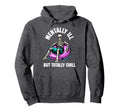 Mentally Ill But Totally Chill Halloween Hoodie - Graphic Print Men Women - T-Shirt, Sweatshirt, Hoodie