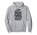 Eat Sleep Yoga Repeat Meditation Hoodie - Custom Art Print for Adults - T-Shirt, Sweatshirt, Hoodie