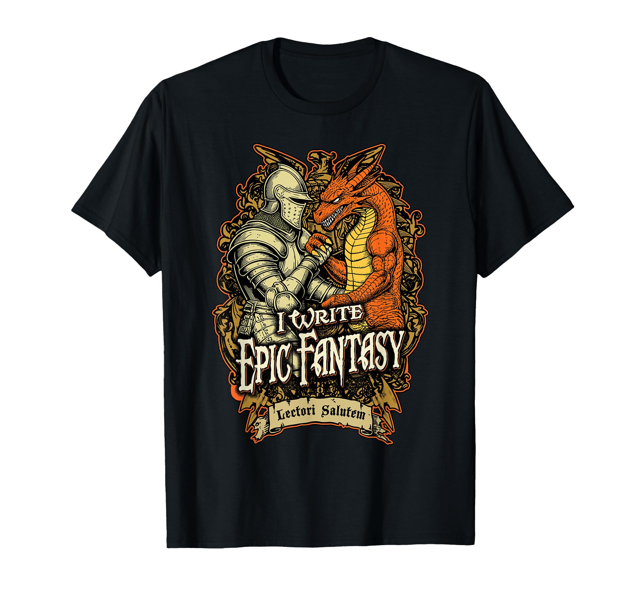 I Write Epic Fantasy Writer Funny T-Shirt - Minimalist Print Men Women - T-Shirt, Sweatshirt, Hoodie
