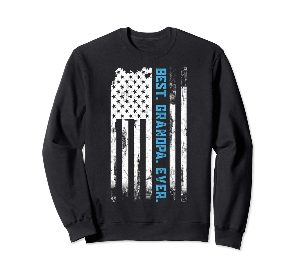 Best Grandpa Ever American Usa Sweatshirt - Custom Art Print for Adults - T-Shirt, Sweatshirt, Hoodie