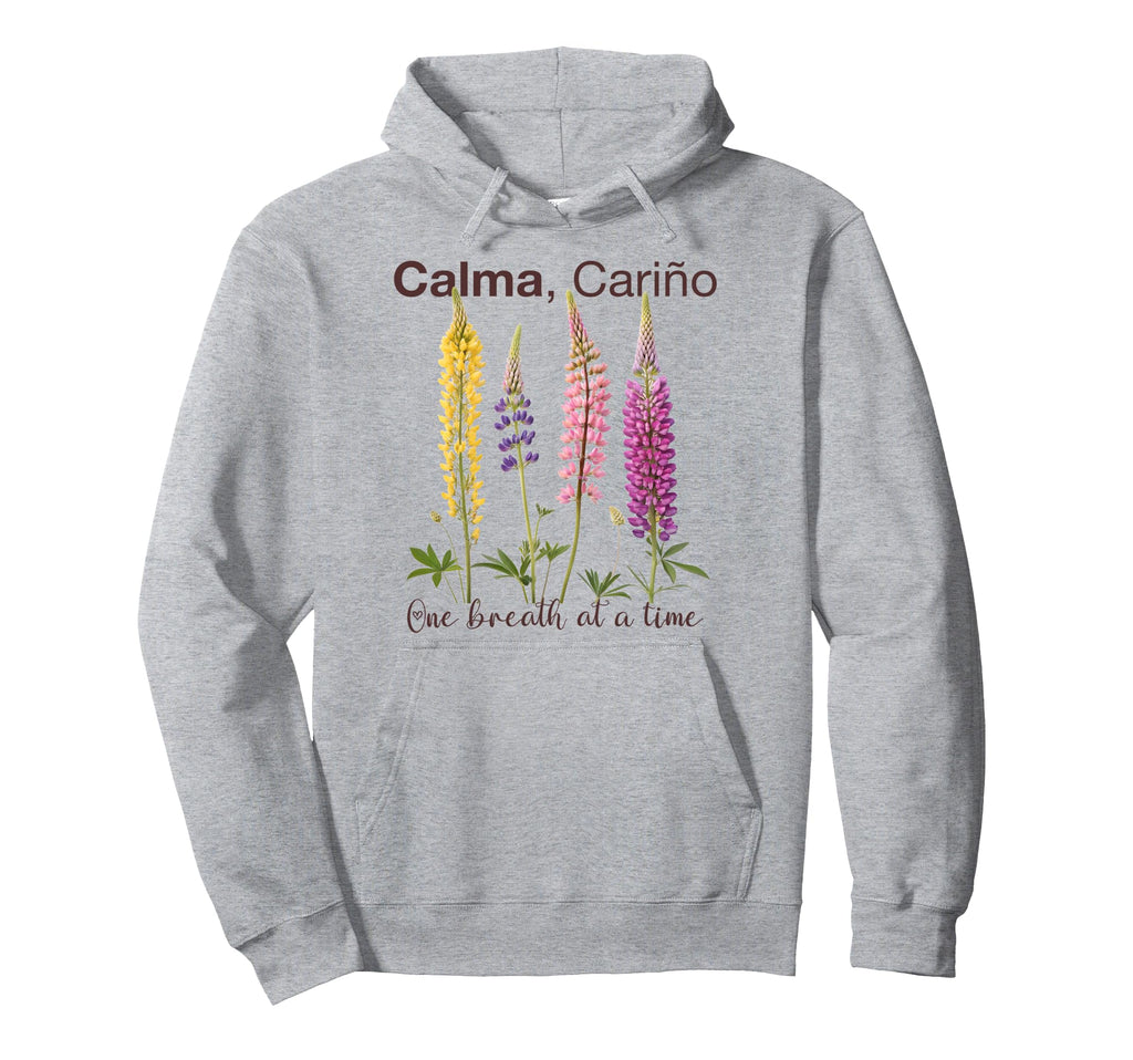 Mindfulness Calma Cari O One Breath Time Hoodie - Unique Graphic Unisex - T-Shirt, Sweatshirt, Hoodie