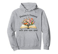 Reading Is Dreaming Your Eyes Open Floral Hoodie - Streetwear Style Unisex - T-Shirt, Sweatshirt, Hoodie
