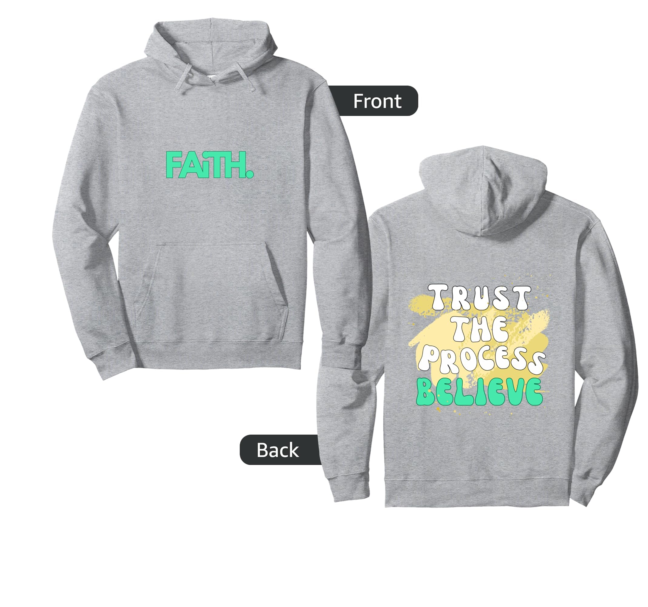 Trust Process Hoodie - Minimalist Print for Adults - T-Shirt, Sweatshirt, Hoodie