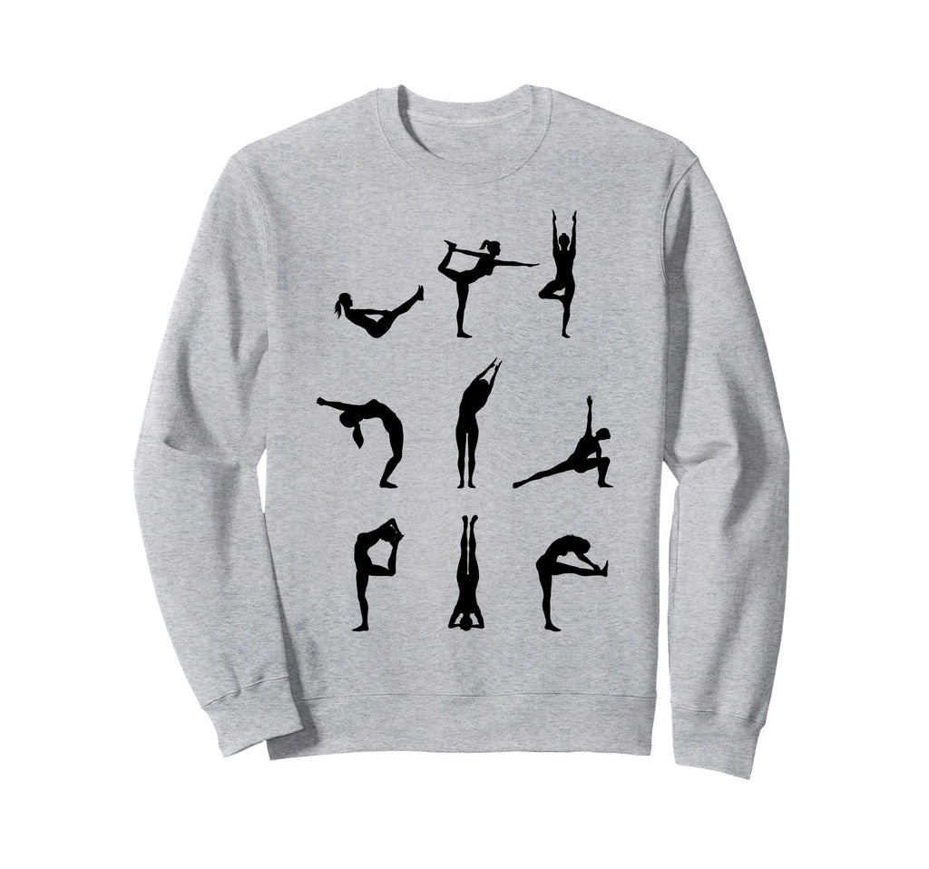 Silhouette Art Yoga Poses Sweatshirt - Custom Art Print Unisex - T-Shirt, Sweatshirt, Hoodie