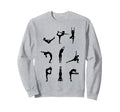 Silhouette Art Yoga Poses Sweatshirt - Custom Art Print Unisex - T-Shirt, Sweatshirt, Hoodie