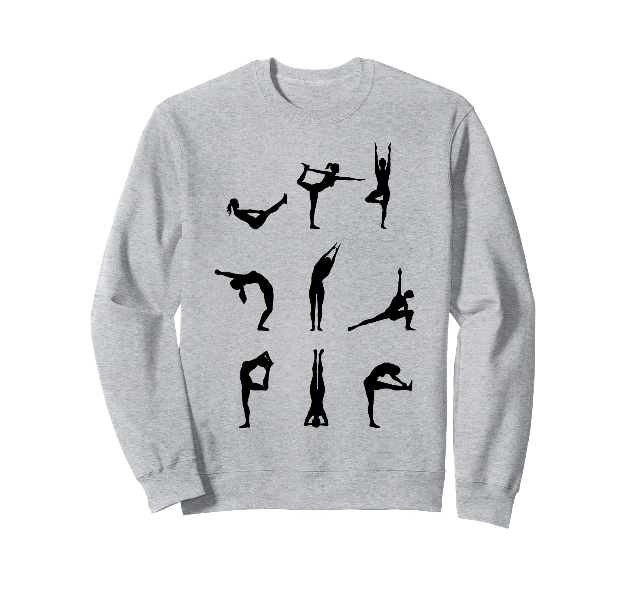 Silhouette Art Yoga Poses Sweatshirt - Custom Art Print Unisex - T-Shirt, Sweatshirt, Hoodie