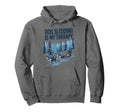 Dog Sledding Is My Therapy Husky Hoodie - Casual Everyday Wear Men Women - T-Shirt, Sweatshirt, Hoodie