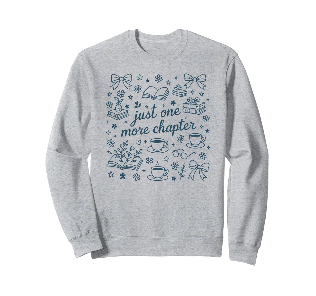 Bookish Club Floral Book Reader Sweatshirt - Casual Everyday Wear Unisex - T-Shirt, Sweatshirt, Hoodie