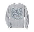 Bookish Club Floral Book Reader Sweatshirt - Casual Everyday Wear Unisex - T-Shirt, Sweatshirt, Hoodie