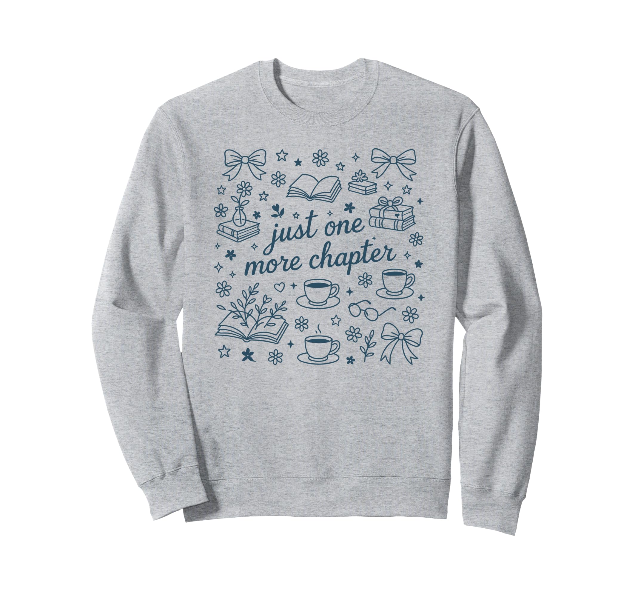 Bookish Club Floral Book Reader Sweatshirt - Casual Everyday Wear Unisex - T-Shirt, Sweatshirt, Hoodie