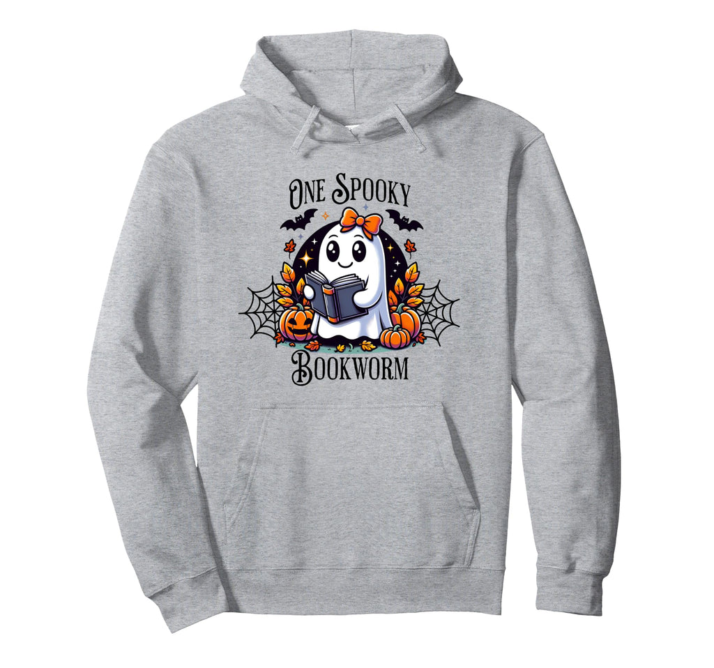 One Spooky Bookworm Halloween Hoodie - Casual Everyday Wear Men Women - T-Shirt, Sweatshirt, Hoodie