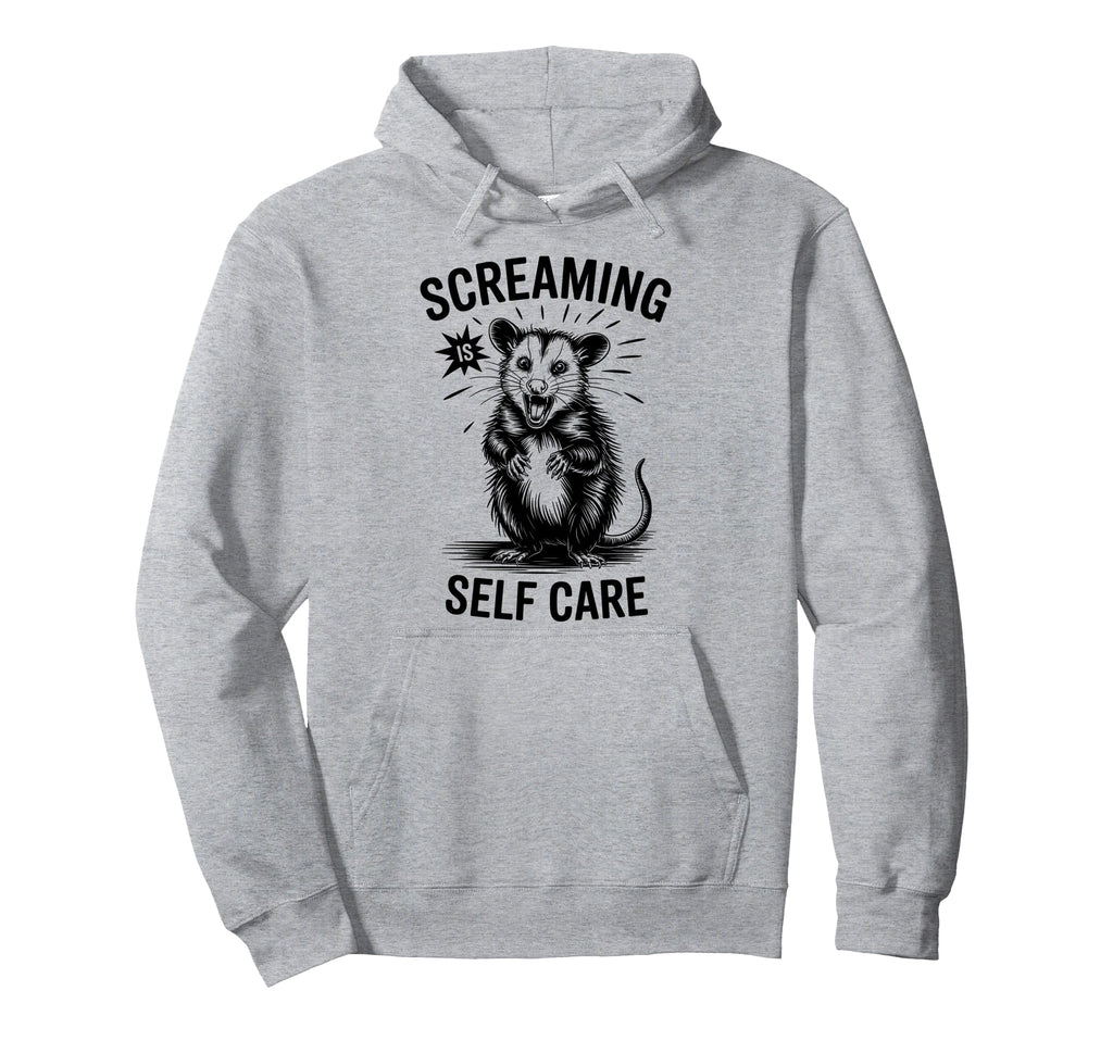 Funny Opossum Raccoon Screaming Is Hoodie - Streetwear Style for Adults - T-Shirt, Sweatshirt, Hoodie