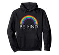 Be Kind Rainbow Distressed Kindness Hoodie - Streetwear Style for Adults - T-Shirt, Sweatshirt, Hoodie