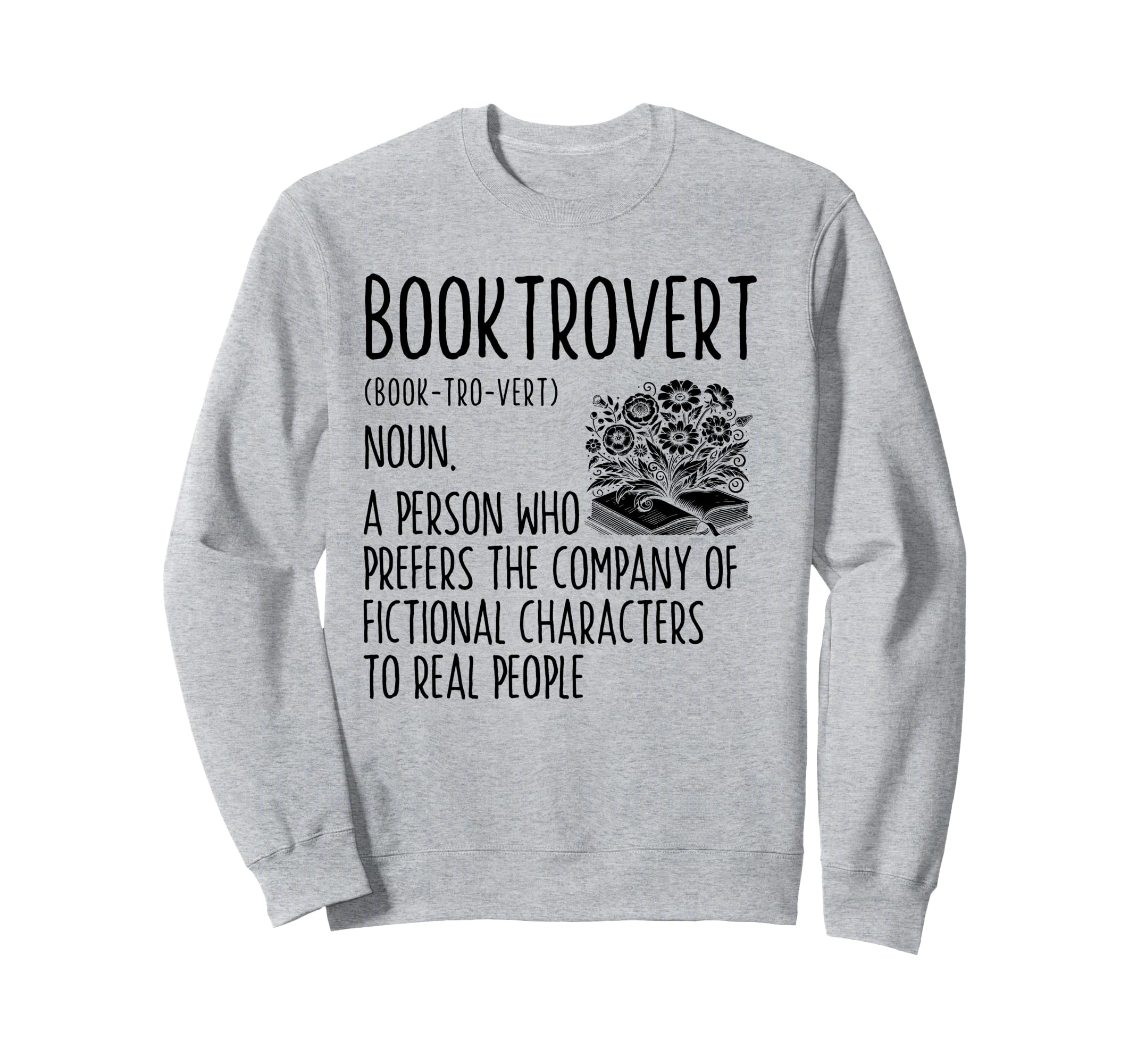 Booktrovert Definition Bookworm Sweatshirt - Aesthetic Graphic Men Women - T-Shirt, Sweatshirt, Hoodie