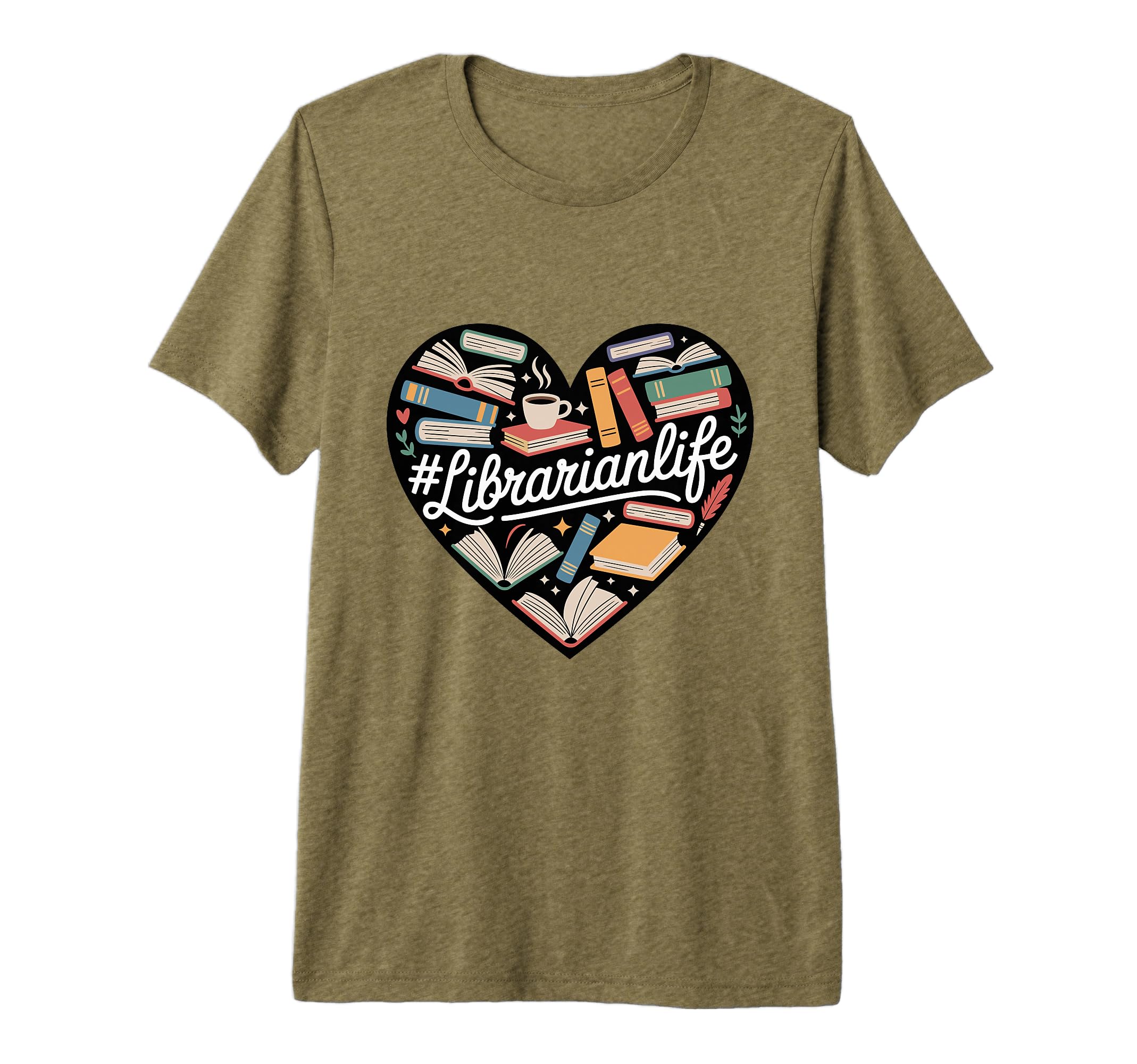 Librarian Life Bookworm Bookish T-Shirt - Fun Novelty Design for Adults - T-Shirt, Sweatshirt, Hoodie